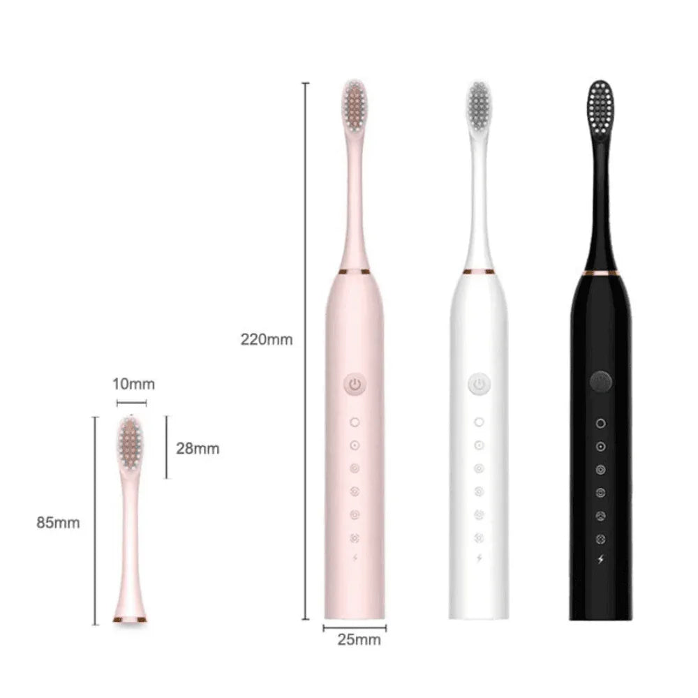 Escova de Dentes Elétrica Impermeável Recarregável