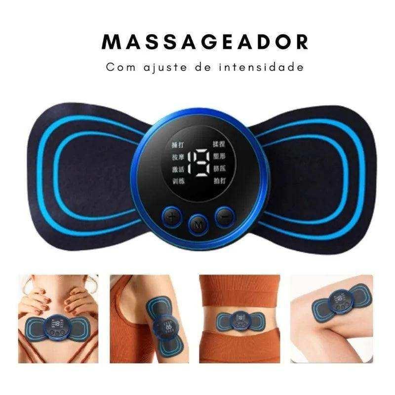 MINI Massageador Elétrico e Portátil para Alívio Muscular