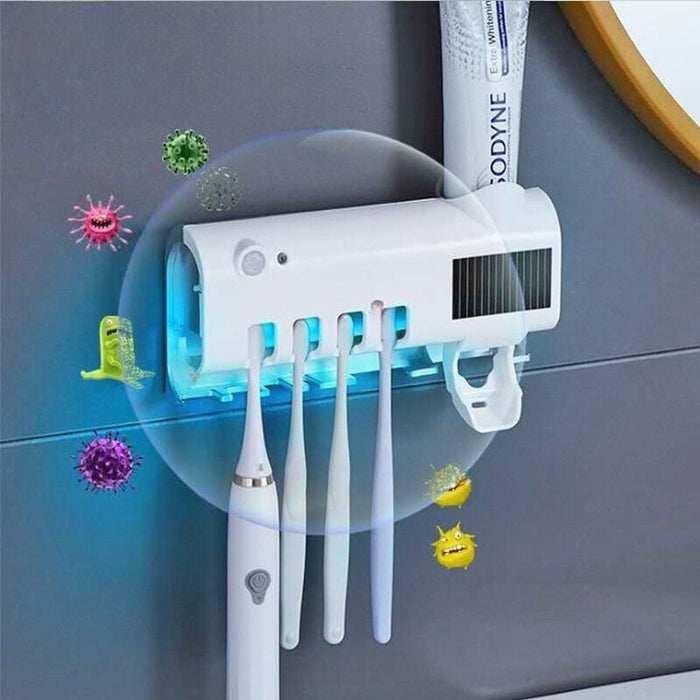 Suporte Escova de Dentes Antibacteriano Esterilizador com Luz UV
