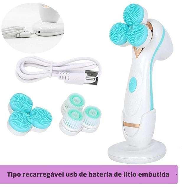Escova Elétrica de Limpeza Facial