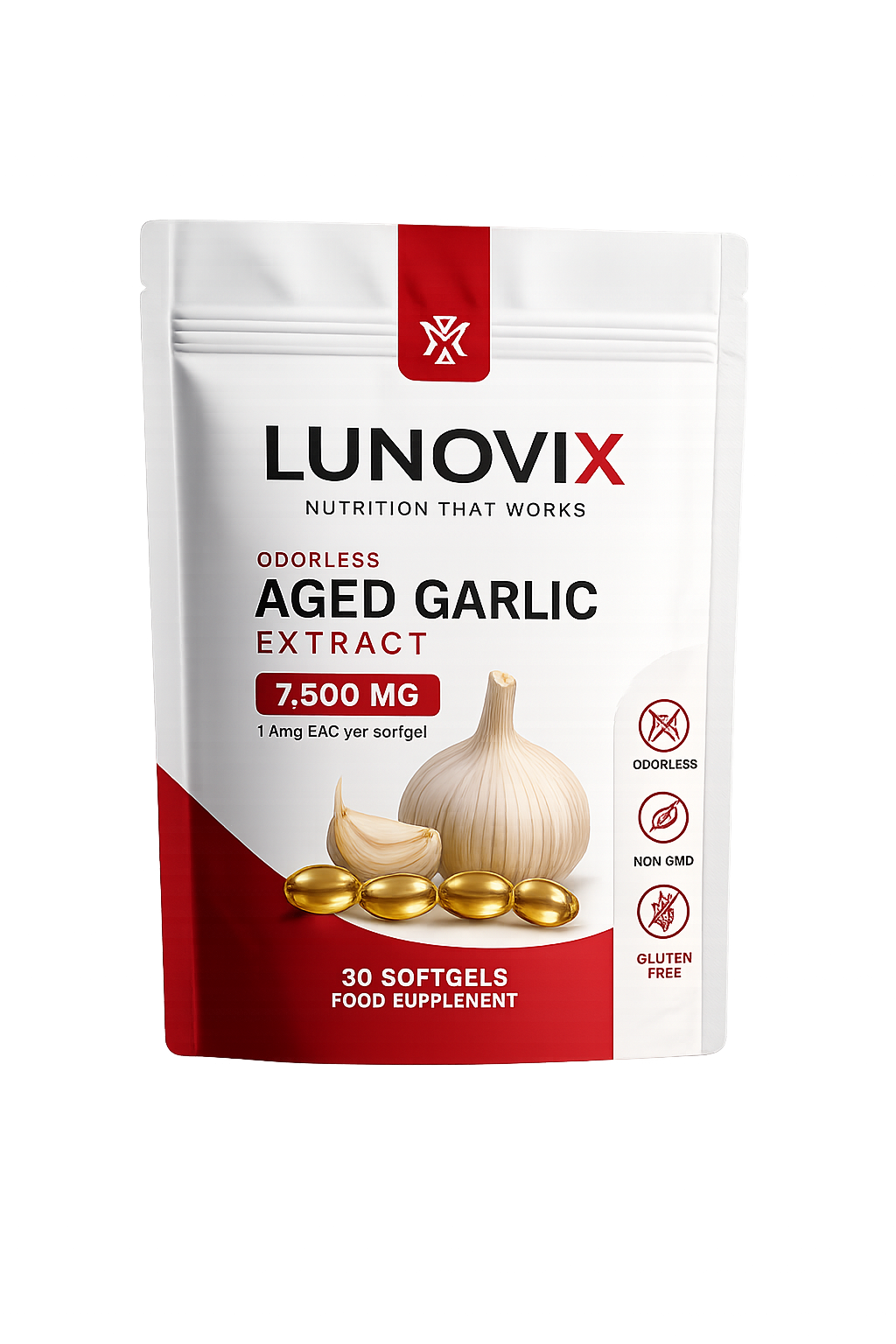 Aged Garlic Extract - 7500mg Odorless Softgels