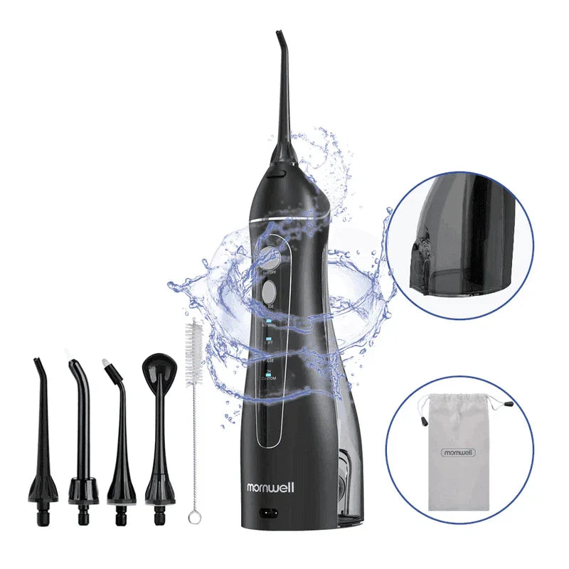 Irrigador Oral Portátil 200ml com 5 Bicos USB
